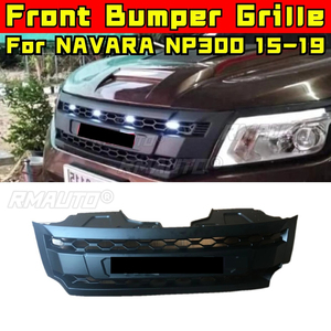 Parrilla Delantera LED para Coche, Parrilla de Carreras, Kit de Carrocería, Parrilla Delantera para NAVARA NP300 2015-2019, Pieza Exterior - Product Image 2