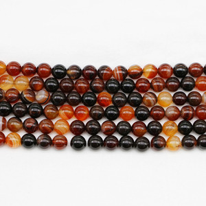 Perles rondes en agate rêveuse pour la fabrication de bracelets, perles en pierre naturelle dispersées, 8mm - Product Image 1