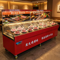 Enfriador de Escalera de Doble Temperatura Mecánico/Digital con Enfriamiento por Aire, de Acero Inoxidable, 220V, para Restaurantes y Buffets Chinos