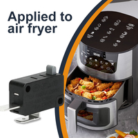 Micro-interrupteur KW3 pour friteuse à air, 3 broches, plastique, 250V 0.1A, IP53, certifié CE, mini électronique