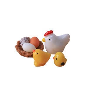 Pintoresco Nido de Pájaros Familiar - Simulación DIY de Micro-Paisaje, Adorno Pequeño Tridimensional de Resina Artesanal - Product Image 2