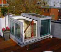Fenêtre coulissante électrique en forme de L personnalisée et de haute qualité pour escalier à propos du sous-sol