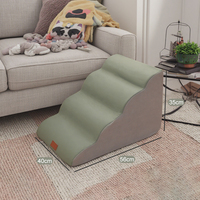 Escalier pour animaux de compagnie en mousse haute densité à 4 couches, rampe d'escalier pour chien, détachable et lavable pour toutes les saisons