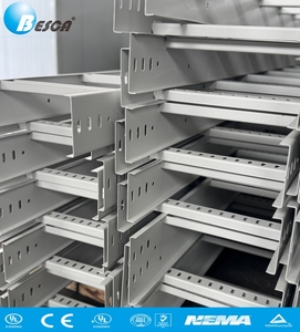 BESCA NEMA Standard Ladder Cable Tray Hot-Dip Galvanized UL/CE Listed Heavy Load-Bearing for Factory & Building Cable Management - Product Image 1