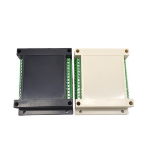 Boîtier de jonction pour moteur électrique en ABS 115x90x40mm avec rail DIN, IP54, noir/blanc, gravure laser et impression sérigraphique - Product Image 1