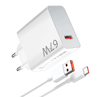Pour Xiaomi Poco X7 X6 Pro X5 X4 GT Chargeur 67W Turbo Charge Rapide Adaptateur de Voyage Câble USB Type C 6A pour Mi 13T 12T 11T Pro Ultra