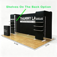 Stand d'exposition modulaire en aluminium 10x20 pieds avec tissu tendu, installation sans outil, système d'affichage portable personnalisé pour salons professionnels