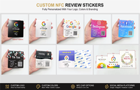 Support de table de paiement NFC RFID en PVC spécial Noël avec code QR Tap to Plate pour la restauration, le commerce de détail et la décoration