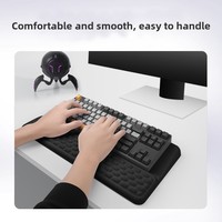 Penyangga Keyboard Busa Memori Slow Rebound, Bantalan Pergelangan Tangan Keyboard Mekanik, Penyangga Tangan Keyboard, Penyangga Pergelangan Tangan Mouse, Grosir