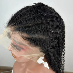 Perruques frontales en dentelle 13x4 Letsfly Hair personnalisées, tresses bouclées crépues, pré-épilées, cheveux naturels, 18-32 pouces, vente en gros de cheveux humains - Product Image 5