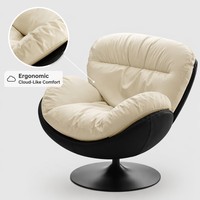 Chaise minimaliste moderne avec ottoman, ensemble de meubles de salon de luxe nordique, fauteuil rembourré pour balcon et chambre à coucher