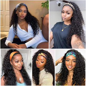 Vente en Gros Bandeaux et Perruques Synthétiques Tendance Onde Profonde Multiples Couleurs <span class=keywords><strong>Cheveux</strong></span> Résistants à la Chaleur Tresses Style Onde Aquatique - Product Image 6