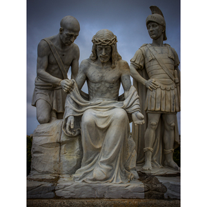 Estatua de jardín al aire libre, piedra de mármol de tamaño real, Estatua de la divinidad de Jesús - Product Image 2