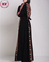Nouvelle Version 2023 Robe Musulmane Jeseena Élégante Brodée Style Palestinien Moderne Longue Jupe Musulmane Baju Kurung
