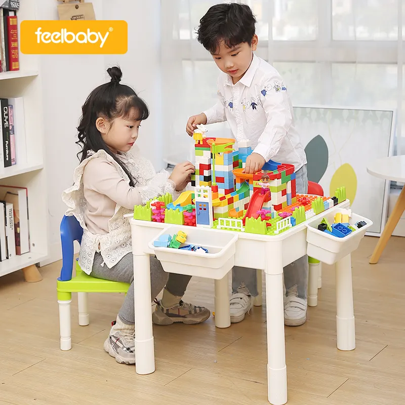 מותאם אישית מספר גדול ג 'מבו מוקדם חינוך עזרי אחרים שולחן בניית פלסטיק diy תינוק ילדים לבנות מיני צעצוע בניין סטים בלוקים