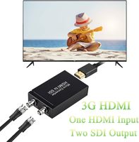 Convertisseur HDMI vers SDI de qualité supérieure, l'encodage audio prend en charge HDMI 1.3, 3G/HD-SDI, détection automatique du format, extension de portée
