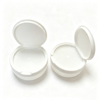 Boîte à snus en plastique PP blanc avec logo personnalisé, couvercle à clapet, pour sachets de nicotine, marque de tabac, OEM, vente en gros