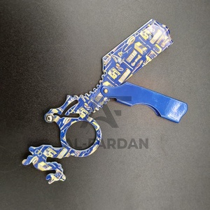 Wholesale High Quality Changeable Blade Barber Stainless Steel Double <b>Ring</b> Replaceable Blade Barber Finger Razor - Product Image 6