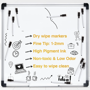 Marqueurs pour <span class=keywords><strong>tableau</strong></span> <span class=keywords><strong>blanc</strong></span> effaçable à sec, pointes de 1 mm/2 mm, capuchon effaceur, logo personnalisé pour enfants et enseignants, encre effaçable à sec/à l'eau - Product Image 5