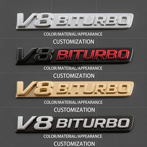 Autocollants d'emblèmes de lettres biseautées en plastique ABS 3D <span class=keywords><strong>noir</strong></span> anti-décoloration pour plaques d'<span class=keywords><strong>immatriculation</strong></span> de voiture - Vente en gros - Product Image 4