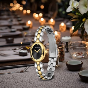 Reloj Pequeño de 22.5MM, Elíptico, de Acero Inoxidable, Movimiento de Cuarzo Japonés, Resistente al Agua, Diseño Personalizable, Reloj Ovalado para Mujer - Product Image 1
