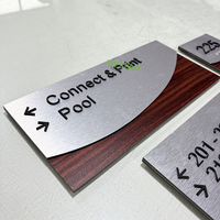 Signalétique Braille ADA en acier inoxydable YIYAO pour hôtel