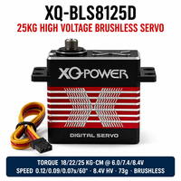 Servomoteur pour drone quadricoptère XQ-BLS8125D 25kg, rapide 0.07s, brushless, étanche, engrenage en acier inoxydable, boîtier en aluminium CNC, 8.4V