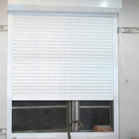 Stores en aluminium Hurricane électriques, enroulables automatiquement, protection extérieure personnalisée contre les ouragans, fabricant