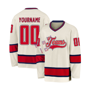 Tùy Chỉnh Hockey Jersey Thăng Hoa Hoặc Thêu Thiết Kế Lưới Thoáng Khí Polyester Vải Dài Tay Áo Đội Trang Phục Cho Giải Đấu - Product Image 6