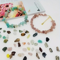 AHAYA Exquisite Multi Color Natural Stone Gravel 15-piece Box Set Handmade Bead Clay DIY Jewelry Making Accessories Geometric