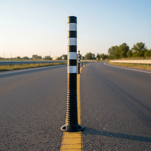 Delineateur de canalisation routière flexible en TPE noir réfléchissant 100 x 8 cm R2B 22016 UB R, norme TS EN 13422, 1,2 kg - Product Image 3