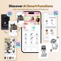 Printer Mini Phomemo M03C untuk Ponsel, Printer Portabel Bluetooth untuk Kartu Flash & Stiker Edukasi