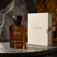 Boîte d'emballage de luxe vide, flacons de parfum en verre carrés de 100 ml, contenants de parfum en verre de 30 ml, 50 ml, 100 ml avec vaporisateur et bouchons