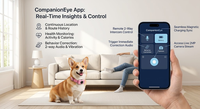 Traceur GPS - Nouveau modèle au design attrayant avec positionnement 2-en-1 et détails de localisation pour la prévention de la perte d'animaux de compagnie