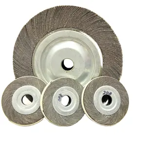 flange flap wheel with aluminium oxide abrasives OEM size polishing wheels for ss pipe polishing