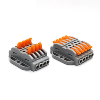Connecteur de boîtier en matériau PC PCT-223-8P Applications d'alimentation à base fixe Connecteurs de panneau de fil de cuivre