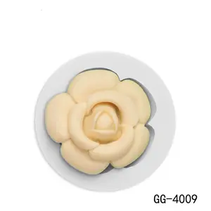 Molde de silicone para sabonete, flor de rosa, para fondant