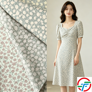 Tissu en <span class=keywords><strong>lin</strong></span> imprimé numérique abstrait écologique en gros pour robes d'été en <span class=keywords><strong>coton</strong></span> <span class=keywords><strong>ou</strong></span> en <span class=keywords><strong>lin</strong></span> pour femmes 2026 et robes en <span class=keywords><strong>lin</strong></span> à motifs floraux - Product Image 1