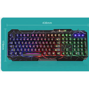 शिपयार्ड वायर्ड यूएसबी आरजीबी गेमिंग कीबोर्ड एर्गोनोमिक वाटरप्रूफ क्रैक कीबोर्ड डेस्कटॉप गेमर्स के लिए d620 - Product Image 3