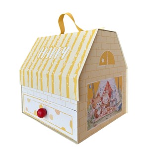 Journée des enfants dessin animé <span class=keywords><strong>monde</strong></span> maison couverture cadeau papier boîte anniversaire compagnon Snack jouet bonbons chocolat papeterie boîte d'emballage - Product Image 1