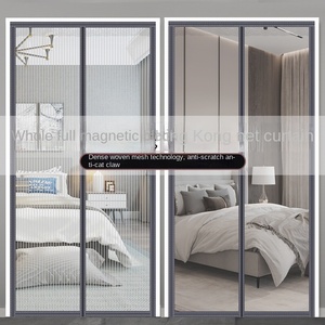 2025 fil King Kong de haute qualité <span class=keywords><strong>rideau</strong></span> de porte Anti-moustique auto-adhésif Non-poinçonnage fenêtre hautement magnétique en Nylon Durable - Product Image 4