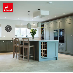 <span class=keywords><strong>Prix</strong></span> d'usine, cadre de style simple, panneau shaker peint en blanc, armoires de cuisine avec comptoir insulaire incurvé pour <span class=keywords><strong>architecte</strong></span> - Product Image 1