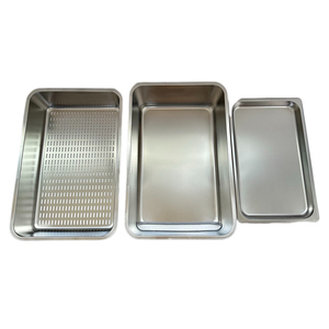 <span class=keywords><strong>Bac</strong></span> à litière en acier inoxydable double couche-Boîte de tamisage et de filtrage pour le nettoyage et l'hygiène des animaux domestiques - Product Image 2