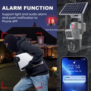 Hongglobal <span class=keywords><strong>8MP</strong></span> 4k ngoài trời năng lượng mặt trời Powered không dây surveil CCTV <span class=keywords><strong>Camera</strong></span> V380 Pro 4G Sim thẻ ngoài trời wifi an ninh năng lượng mặt trời máy ảnh - Product Image 3