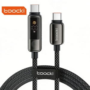 Câble <span class=keywords><strong>de</strong></span> charge rapide Toocki fiable 100W avec puce E-Marker et sortie <span class=keywords><strong>de</strong></span> tension stable, câble tressé pour <span class=keywords><strong>iPad</strong></span> Pro, voyage, bureau - Product Image 1