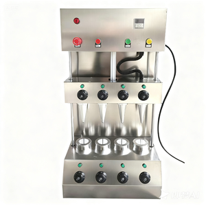 شراء مجموعة صانع البيتزا المخروطية الدوارة الإيطالية الصنع، جهاز تشكيل الخبز الحلزوني، 220 فولت، شكل مخروطي - Product Image 1