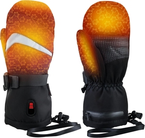 Gants de ski et de snowboard en coton isolés d'hiver de haute qualité Technologie thermique <span class=keywords><strong>chauffante</strong></span> Compatible avec écran tactile Alimenté par <span class=keywords><strong>batterie</strong></span> - Product Image 1