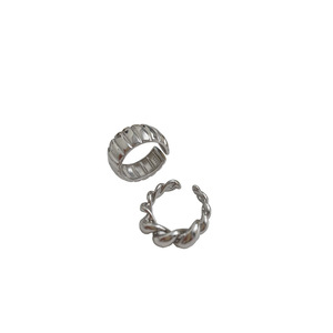 Korean Style 925 Sterling Silver Croissant <b>Open</b> <b>Ring</b> For Women Index Finger Fashionable Unique Design Everyday Wear - Product Image 5