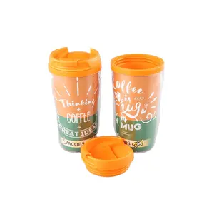 広告広告プロモーションカップ食品グレードプラスチック二重層カップ