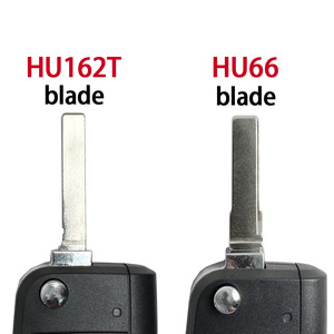 Lame HU66 HU162T pour VW <span class=keywords><strong>Golf</strong></span> 5 Golf7 Sportsvan GTI MK7 pour Skoda Octavia A7 pour Seat MQB coque de clé de voiture à distance - Product Image 2
